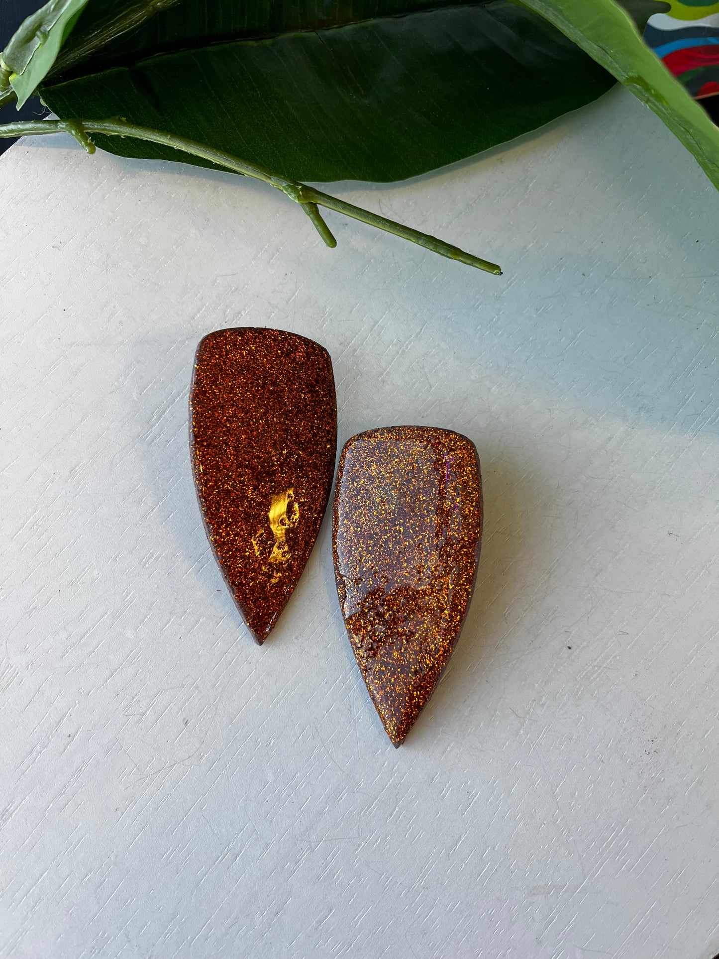 Courtney in Orange Glitter