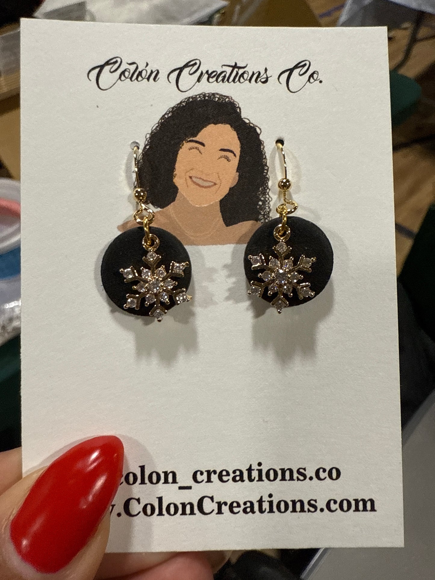 Glamorous Snowflake Dangle