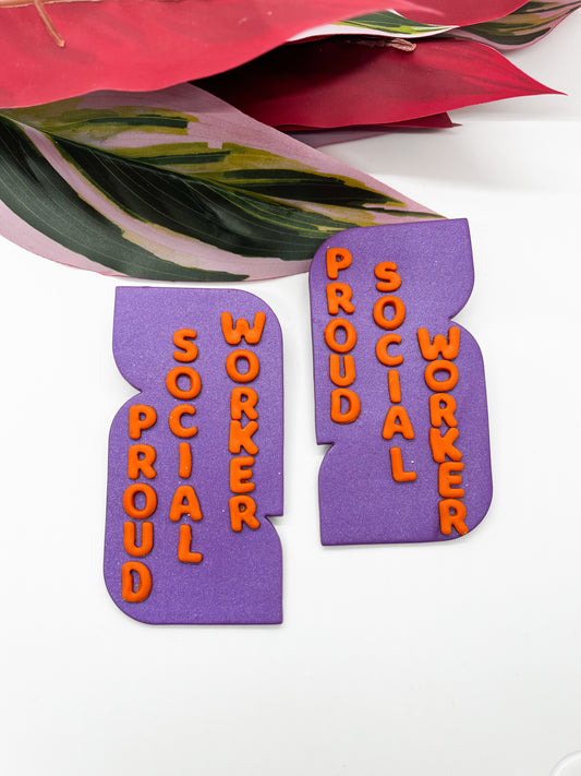 Proud Social Worker-Purple