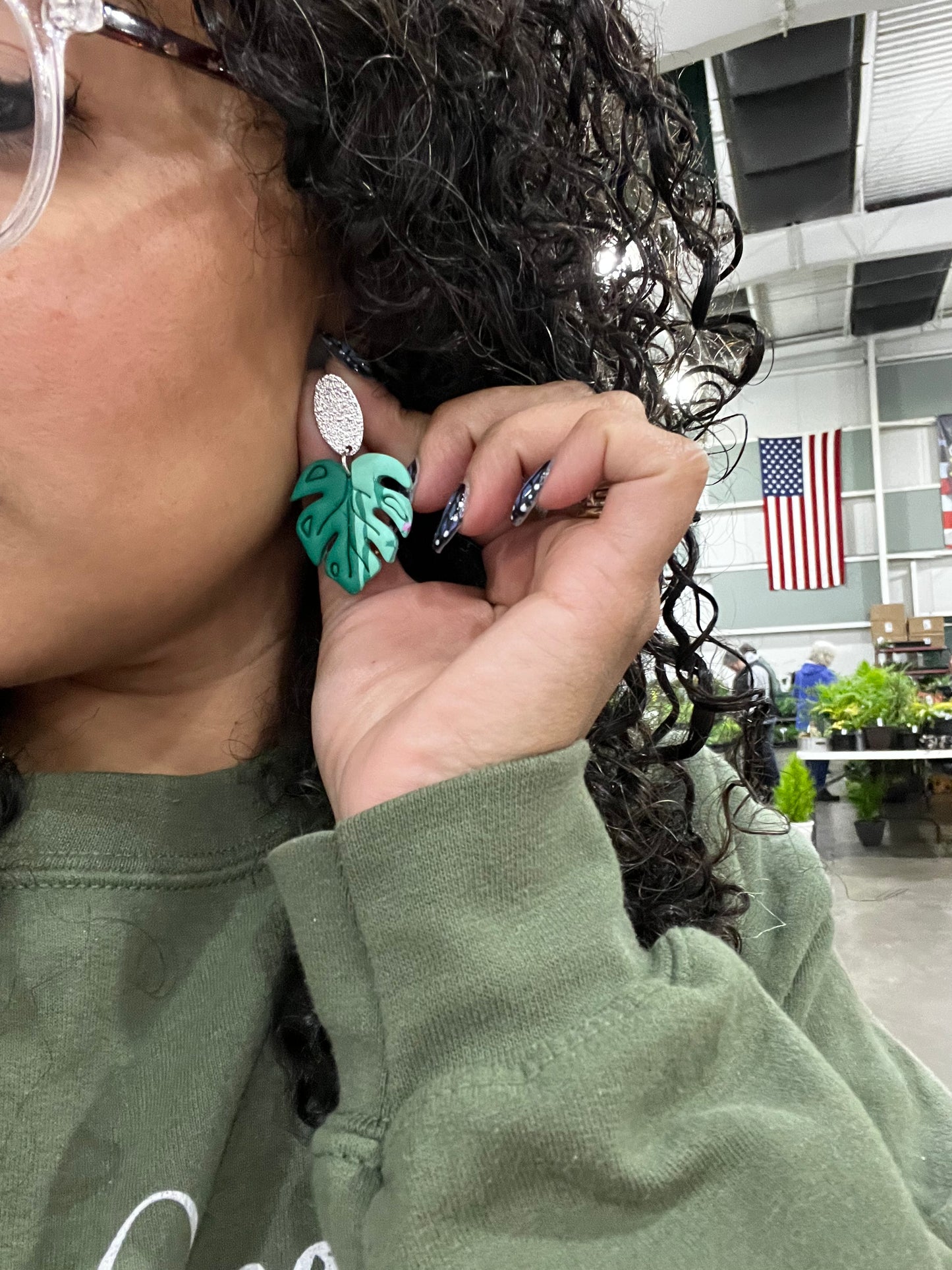 Monstera Leaf Half and Half