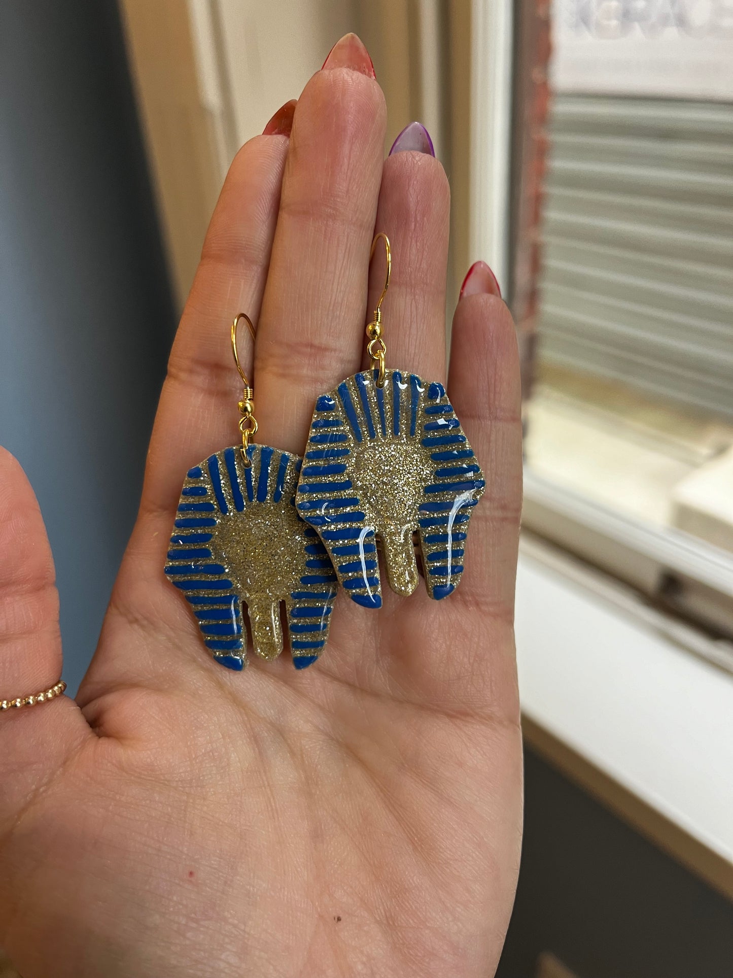 King Tut in Blue and Gold