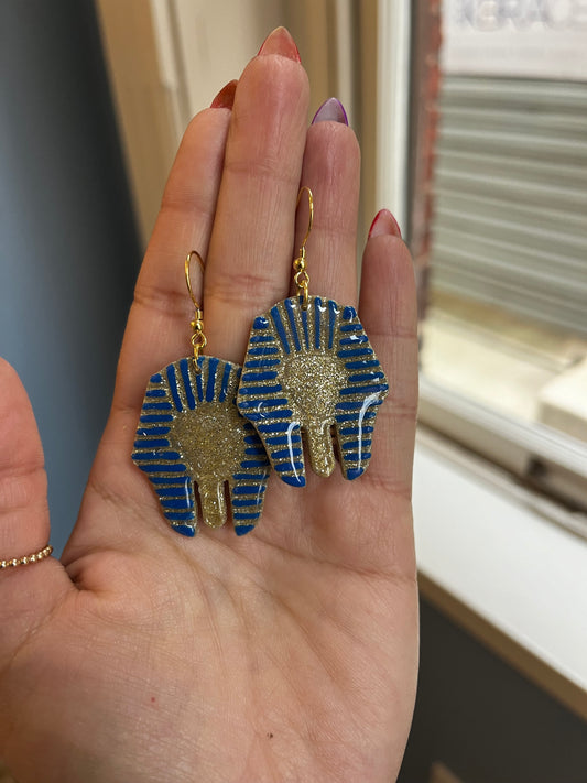King Tut in Blue and Gold