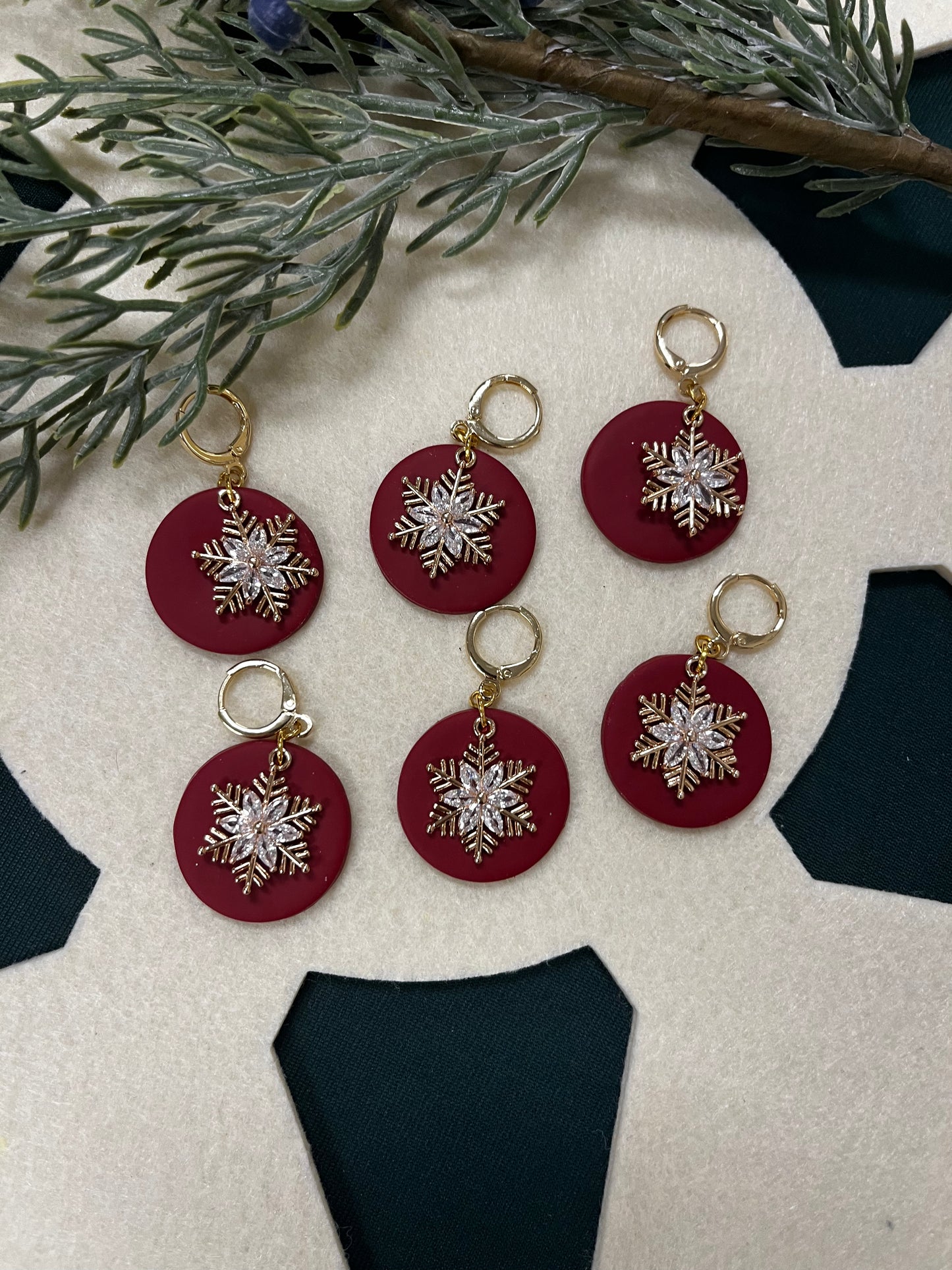 Glamorous Snowflake Dangle