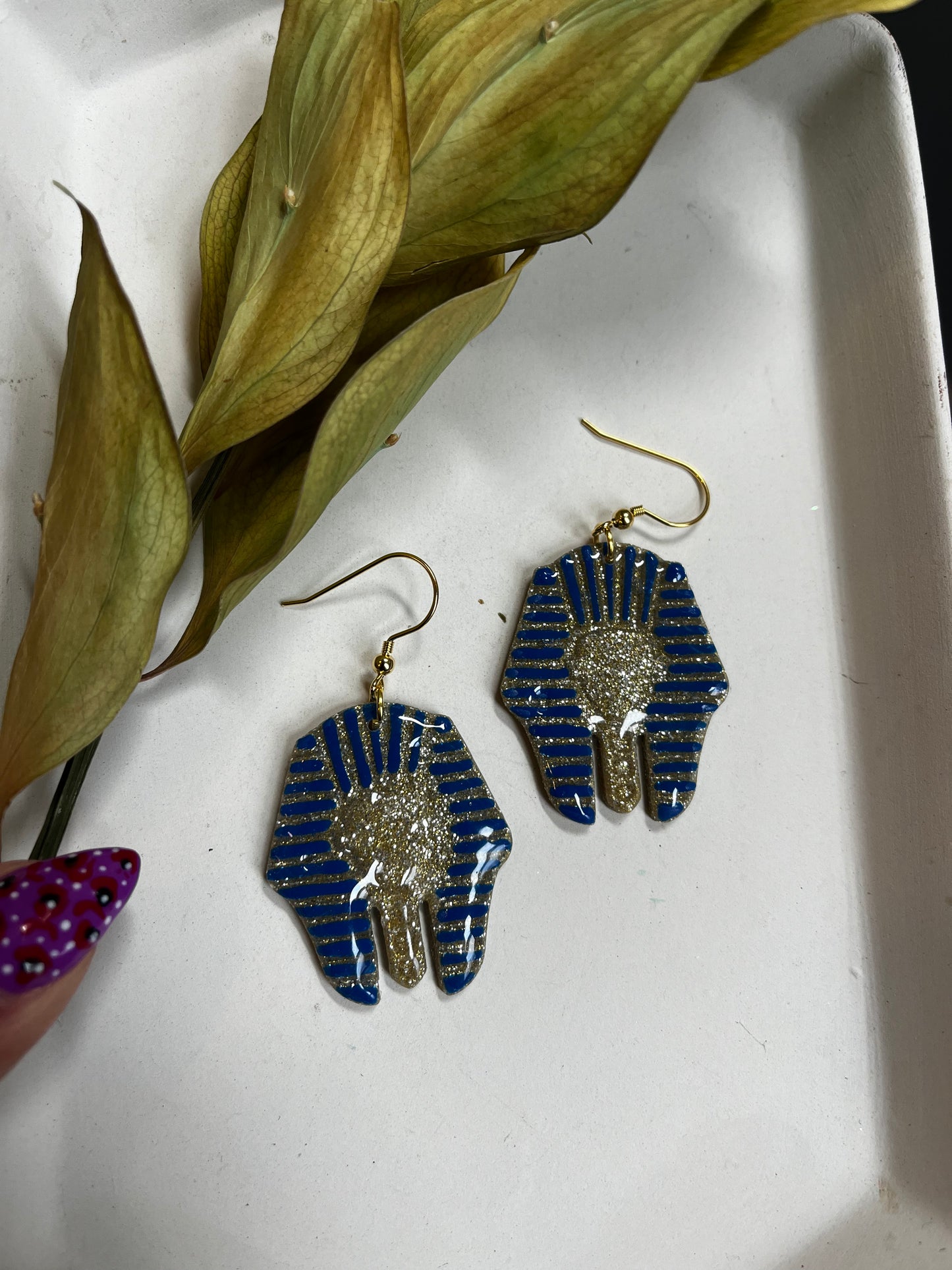 King Tut in Blue and Gold