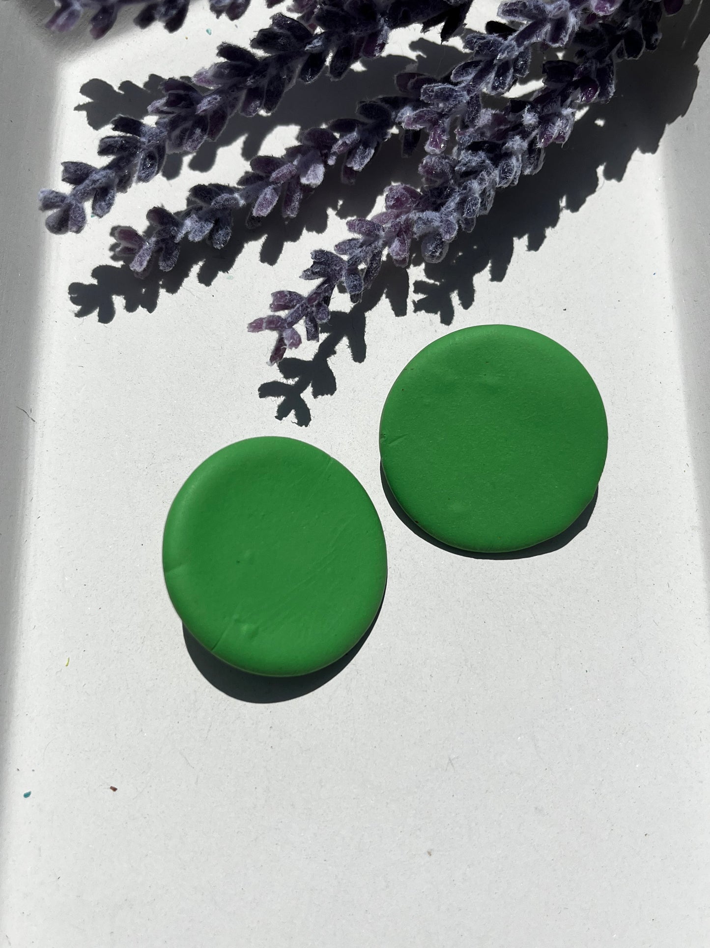 Oversized Stud Electric Green
