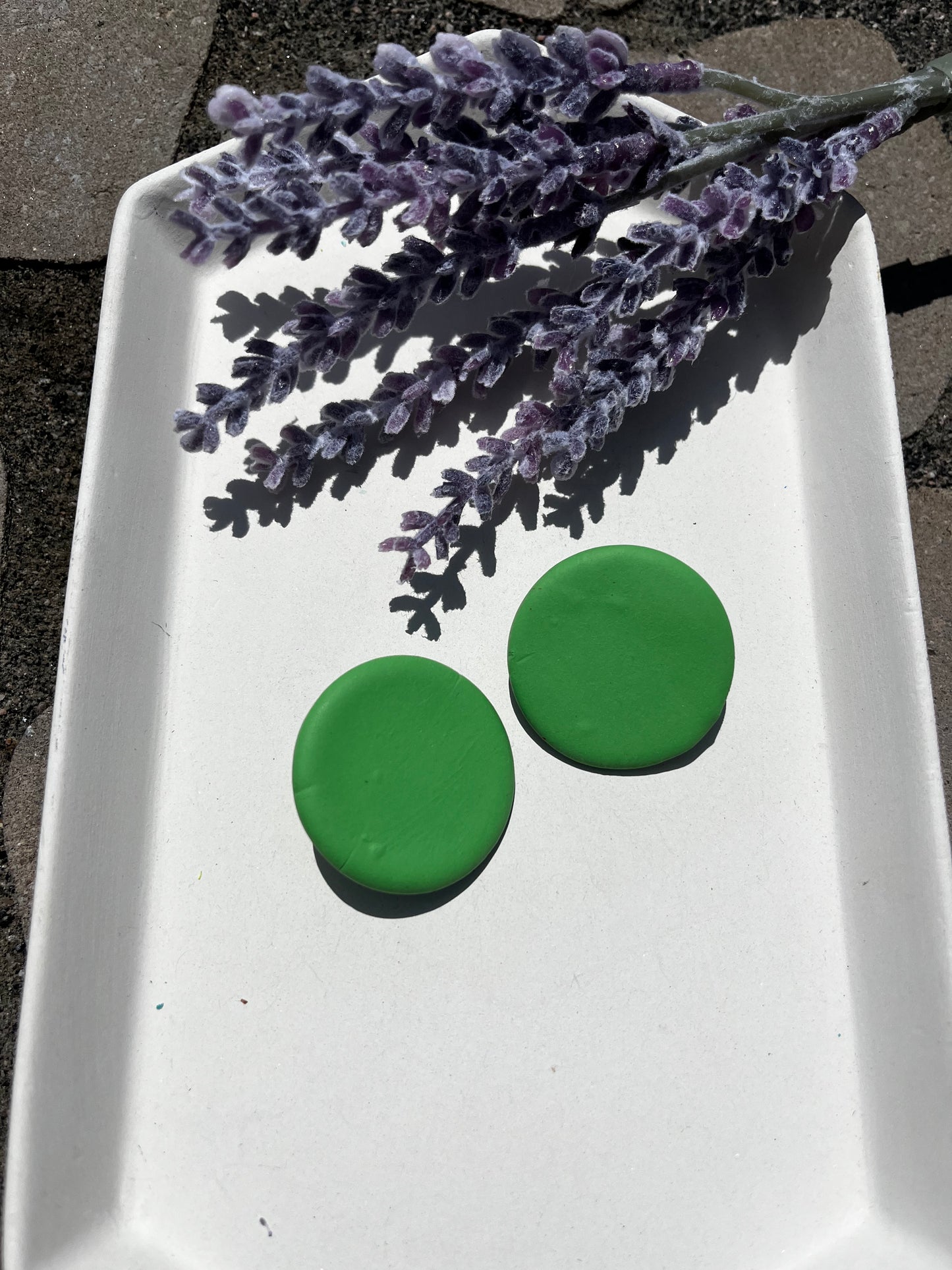 Oversized Stud Electric Green