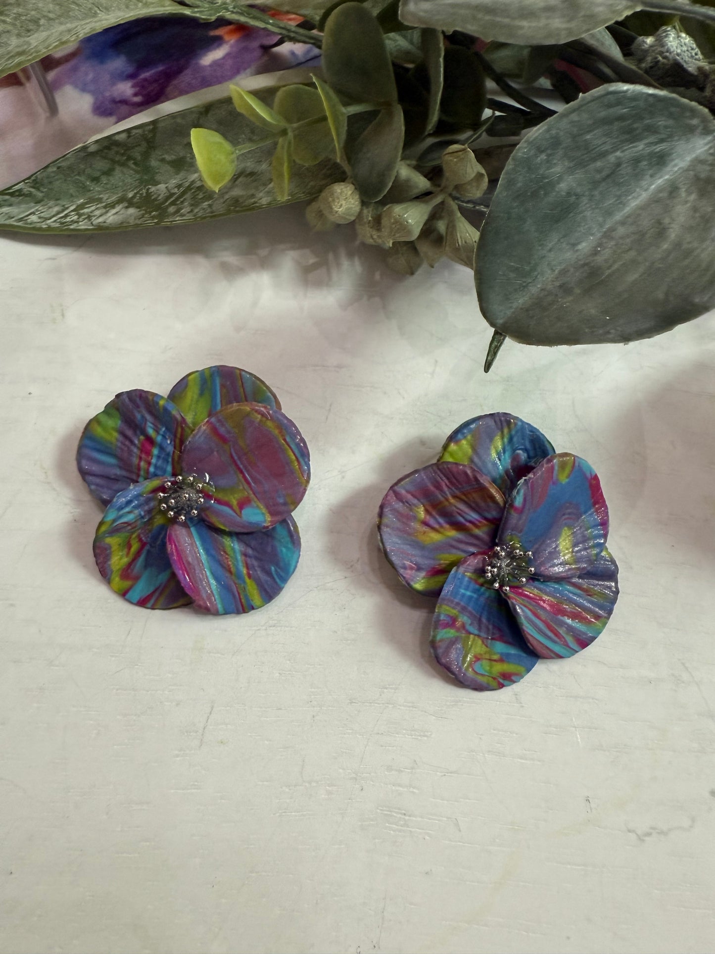 Flower Statement Earrings