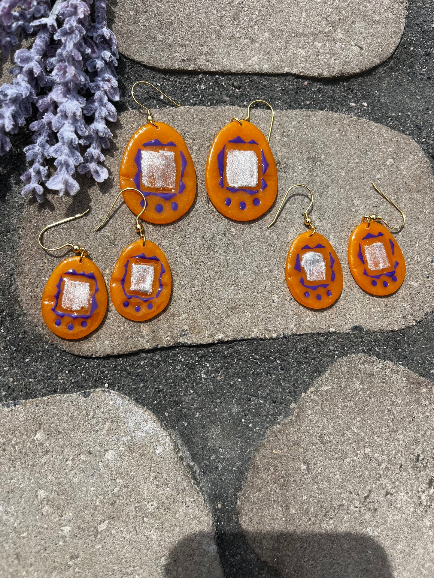Yellow/Orange Tamagotchi