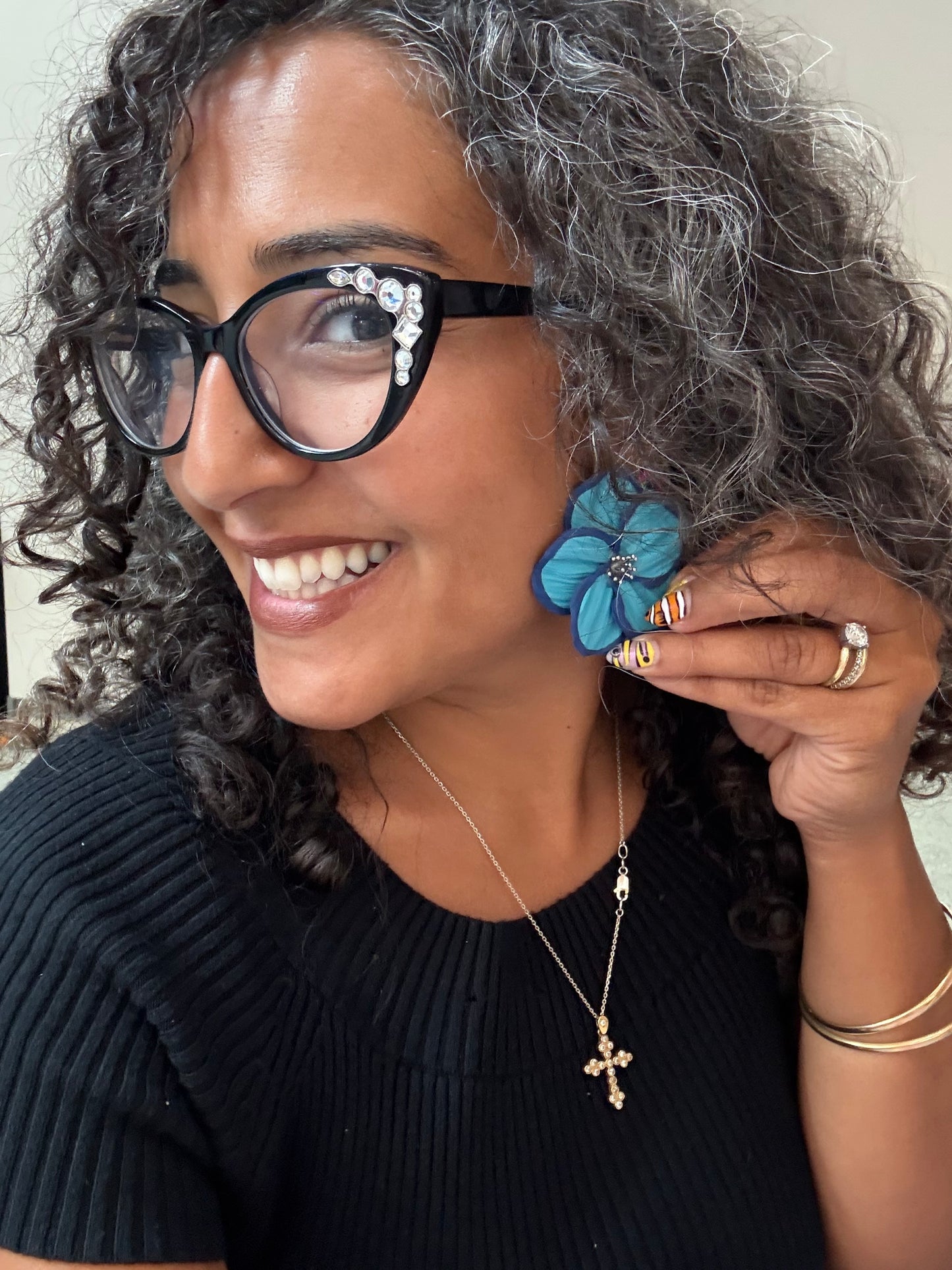 Flower Statement Earrings