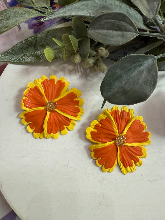 Flower Statement Earrings