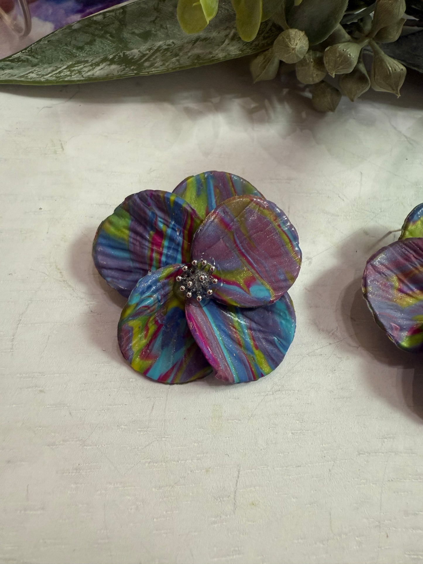 Flower Statement Earrings
