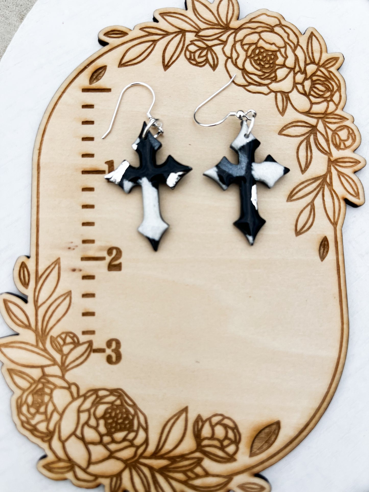 Black and Silver Cross