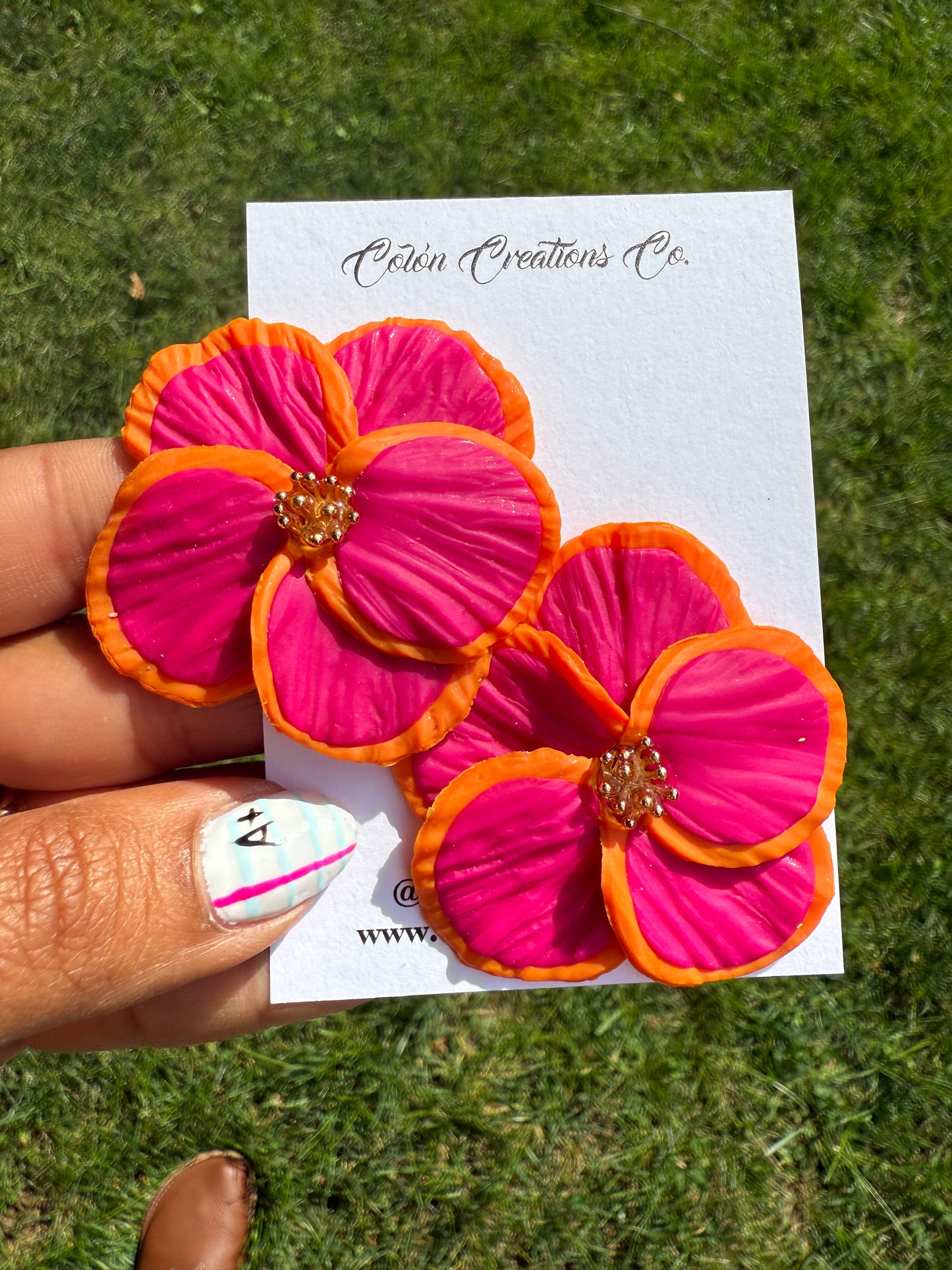 Flower Statement Earrings