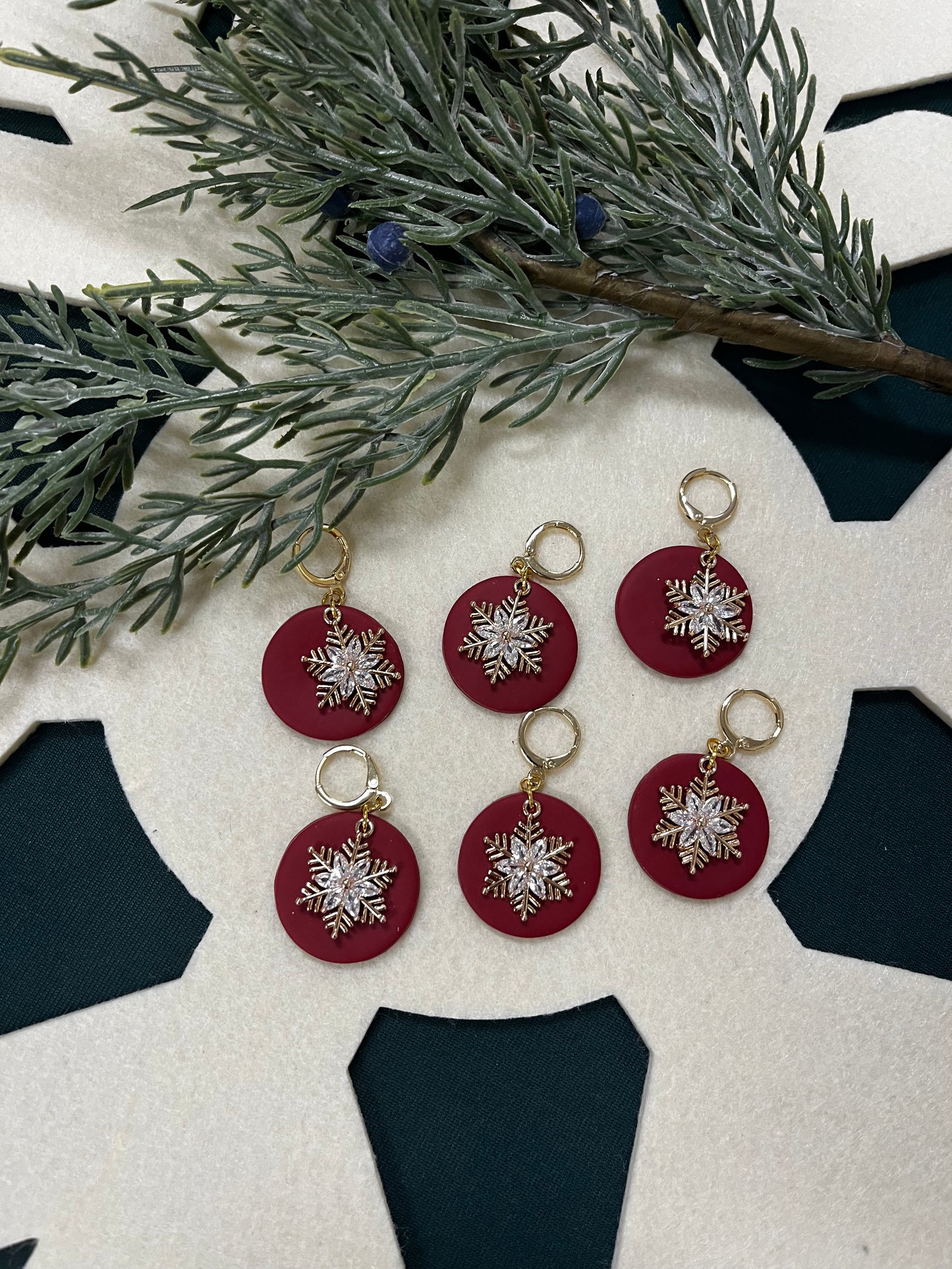 Glamorous Snowflake Dangle