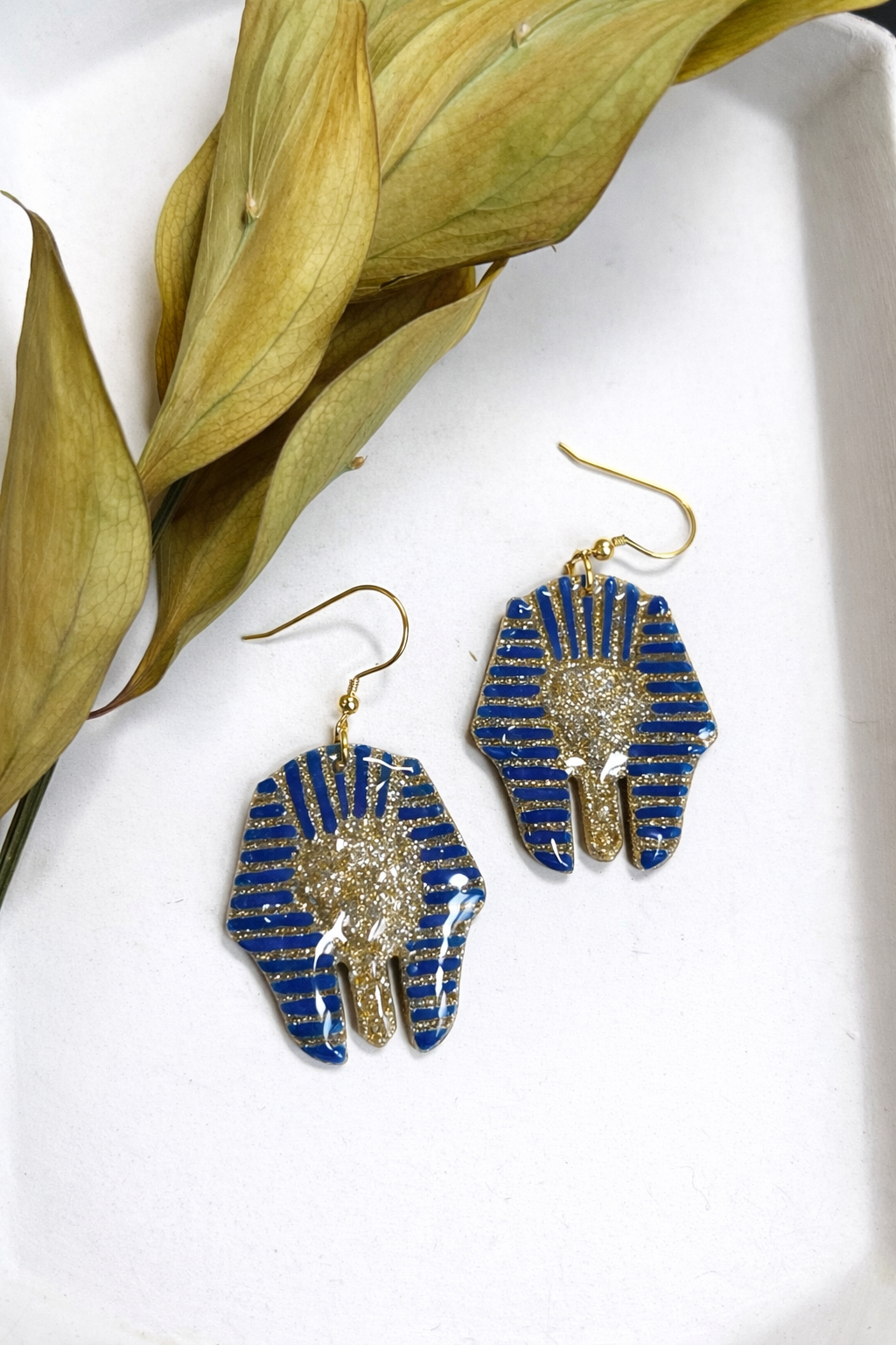 King Tut in Blue and Gold
