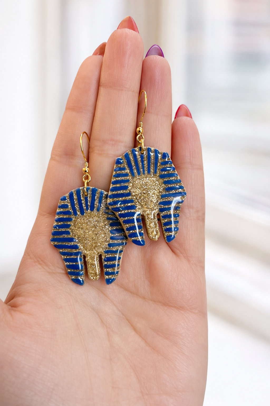 King Tut in Blue and Gold