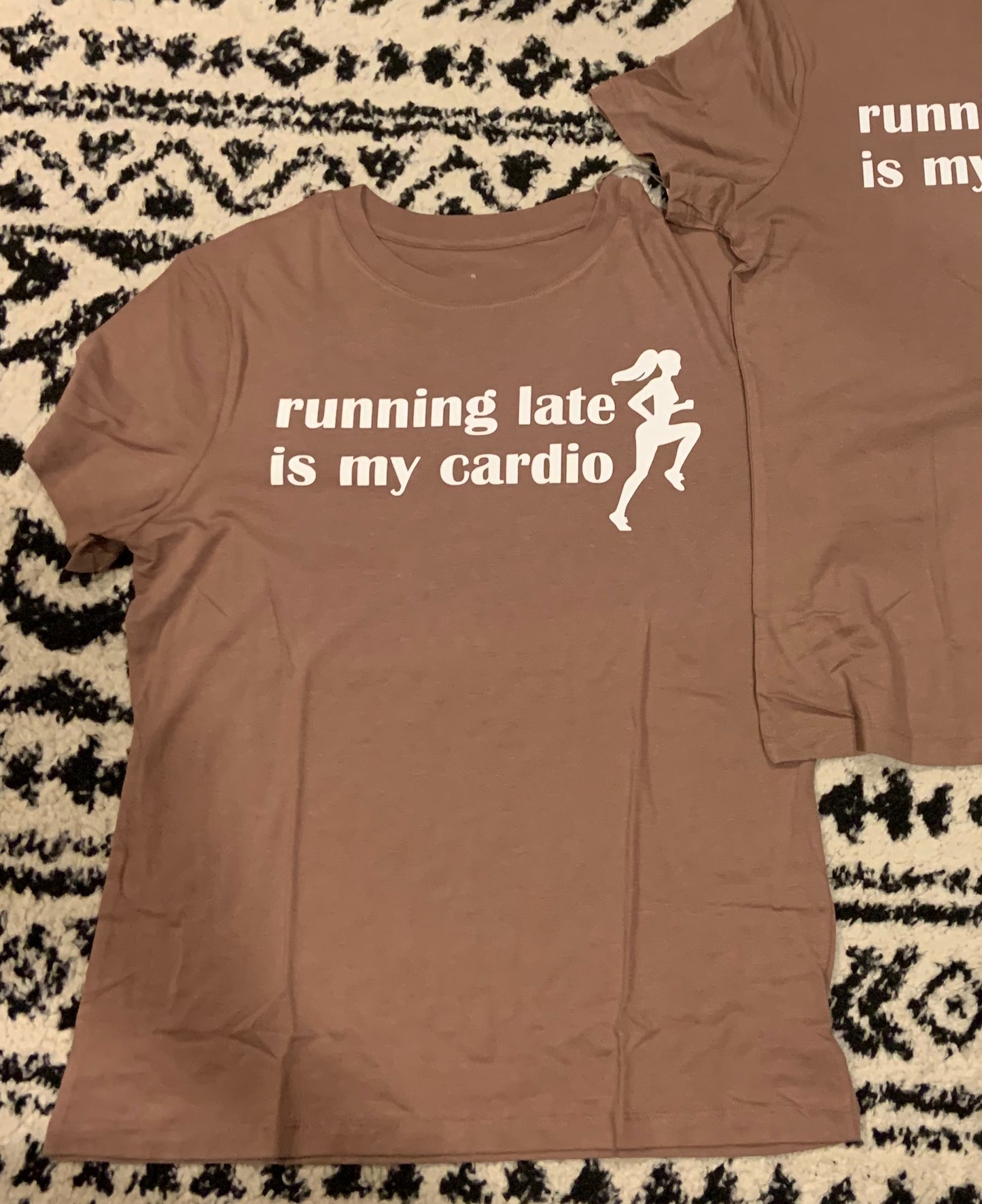 Running late is my cardio