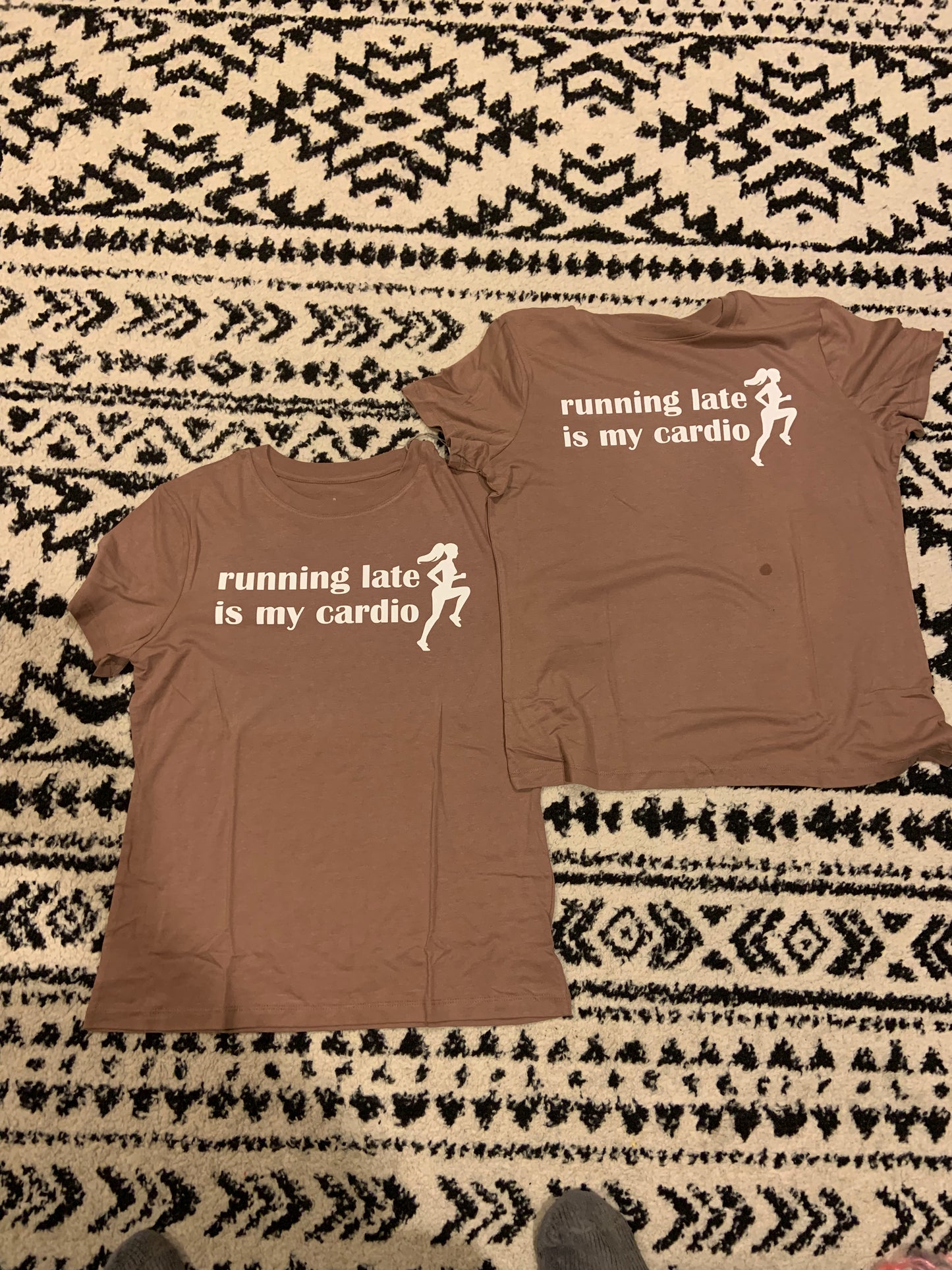 Running late is my cardio